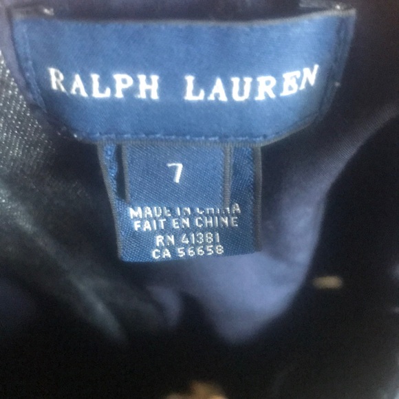 Ralph Lauren Fully Lined Denim Twirl Dress w/ ribbon, 7 - Picture 4 of 6